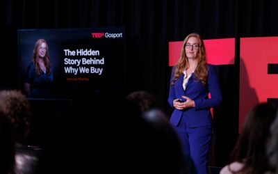 Jess Shailes takes to the TEDx stage with her talk, ‘The Hidden Story Behind Why We Buy’